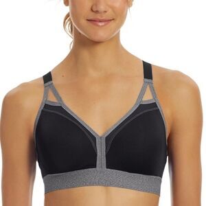 Champion Women's The Curvy Strappy Sports Bra - Black/Granite